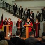 2010 Angela Merkel has been granted a doctor honoris causa title by Ruse University "Angel Kanchev"